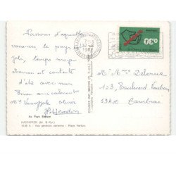 HASPARREN: vue générale, place verdun vue aérienne 10x15 - très bon état