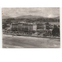 HENDAYE: plage, boulevard de la plage et hôtel esknalduna vue aérienne 10x15 - très bon état