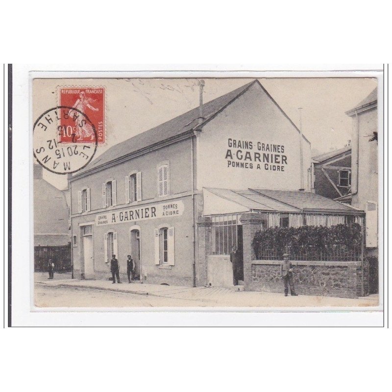 SARTHE : grains, graines A. GARNIER pommes a cidre - tres bon etat