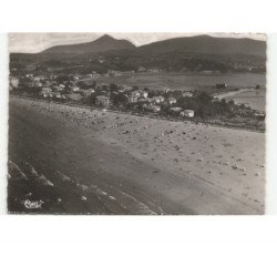 HENDAYE: la plage dans le fond, l'espagne vue aérienne 10x15 - très bon état