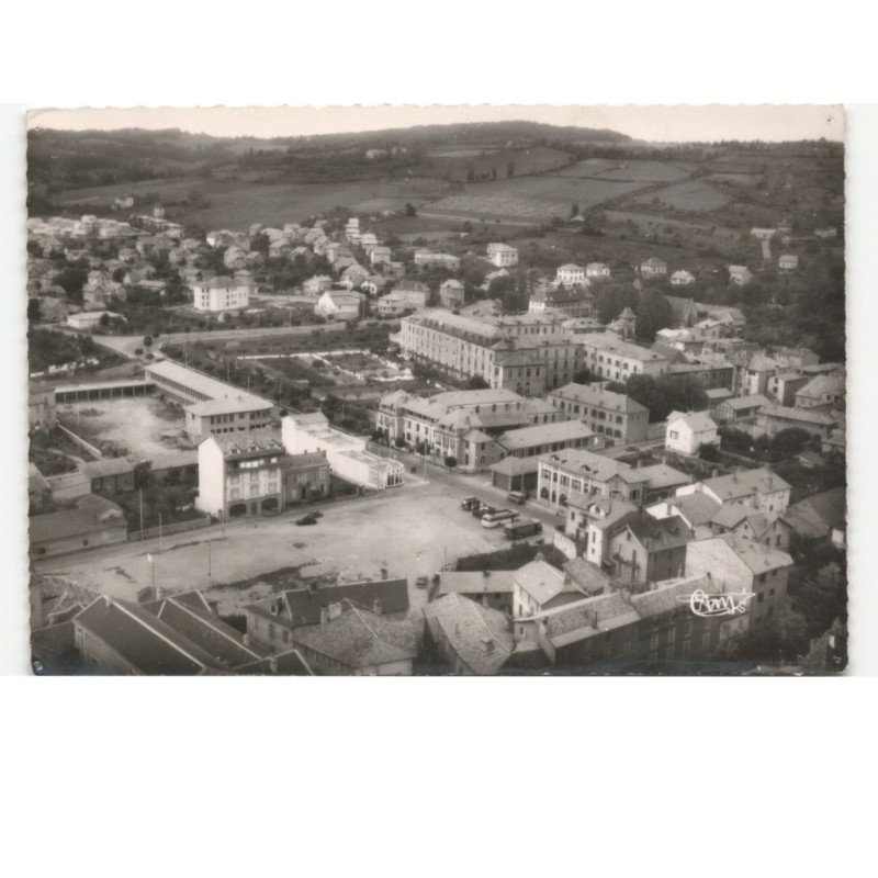 FIGEAC: vue générale vue aérienne 10x15 - très bon état