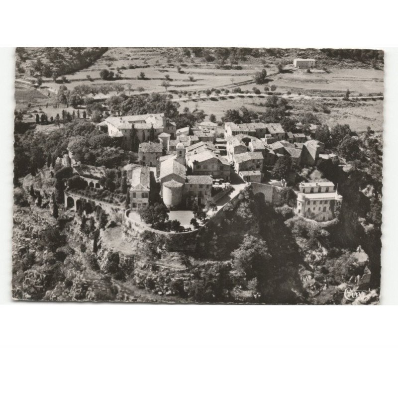 GOURDON: vue générale vue aérienne 10x15 - très bon état