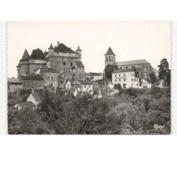 LACAPELLE-MARIVAL: le château et l'église vue aérienne 10x15 - très bon état