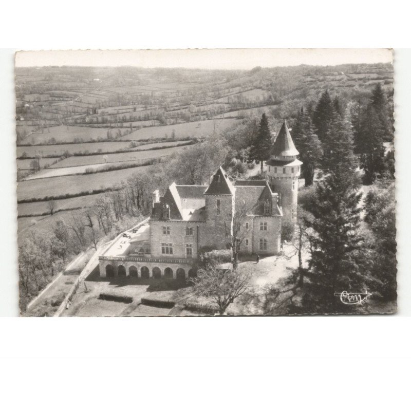 ROCAMADOUR: le château de roumégouse Xe siècle vue aérienne 10x15 - état