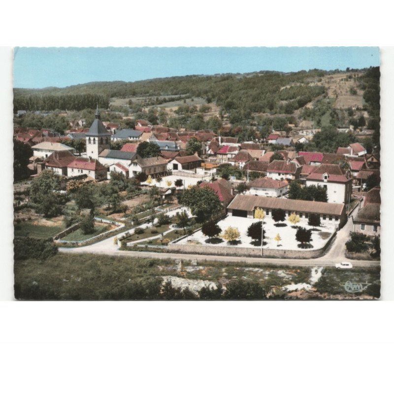 PUYBRUN: vue générale vue aérienne 10x15 - très bon état