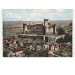 PRUDHOMAT: BRETONOUX: château féodal de castelnau-bretenoux vue aérienne 10x15 - très bon état