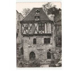 SAINT-CIRQ-LAPOPIE: classé premier village de france vue aérienne 10x15 - très bon état