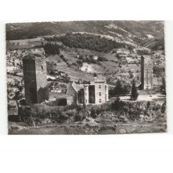 SAINT-CERE: tours saint-laurent vue aérienne 10x15 - état