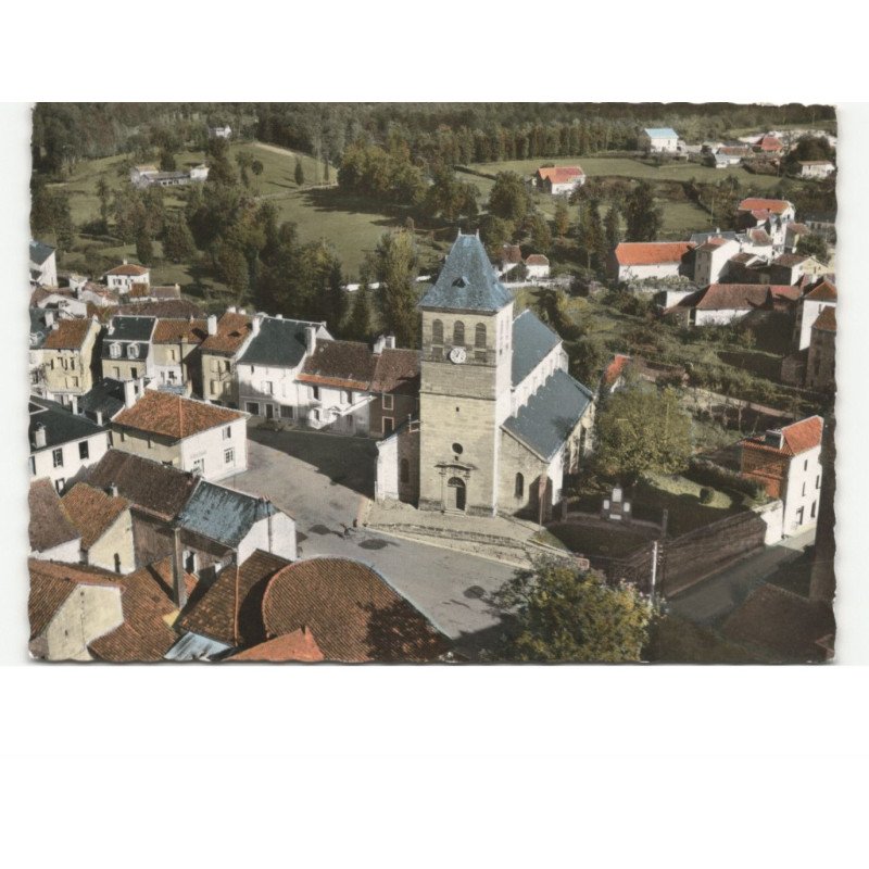 LACAPELLE-MARIVAL: l'église vue aérienne 10x15 - très bon état