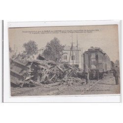 SABLE-sur-SARTHE : tamponnement en gare de sable-sur-sarthe par le rapide angers-paris - tres bon etat