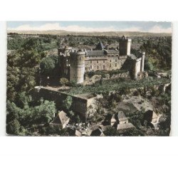 BRETENOUX: le château de castelnau-bretenoux, 2e forteresse de france vue aérienne 10x15 - très bon état