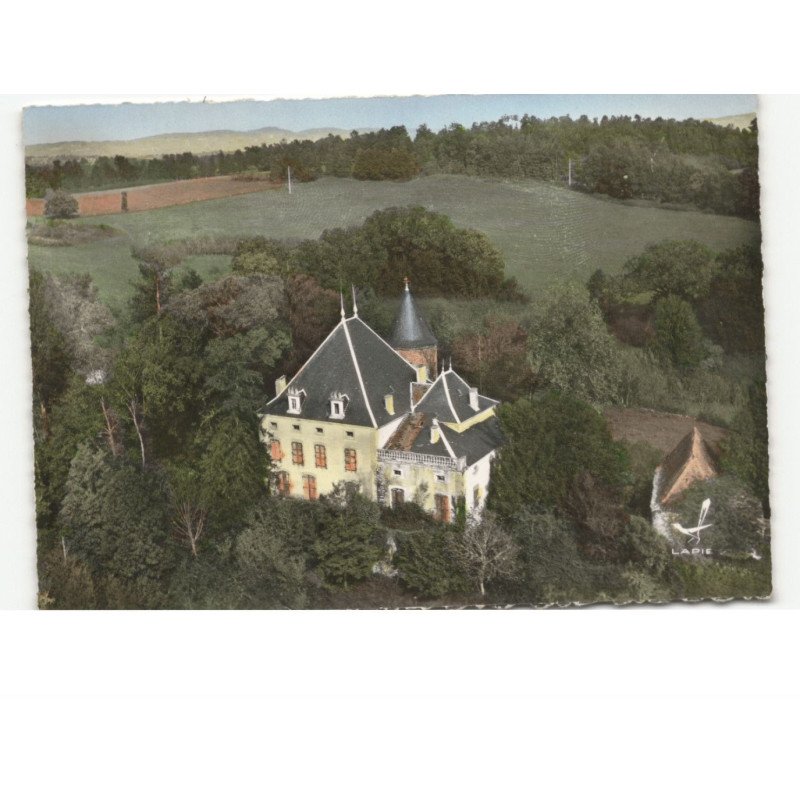 FIGEAC: château de perret vue aérienne 10x15 - très bon état