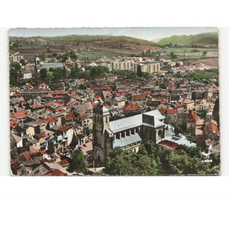 FIGEAC: vue générale vue aérienne 10x15 - état