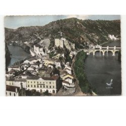 LUZECH: vue d'ensemble vue aérienne 10x15 - très bon état