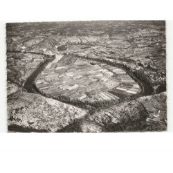 LUZECH: la boucle du lot vue aérienne 10x15 - très bon état