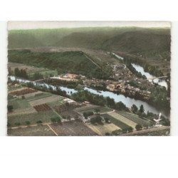 LUZECH: vue panoramique vue aérienne 10x15 - très bon état