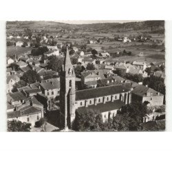 PRAYSSAC: église saint-barthélémy vue aérienne 10x15 - très bon état