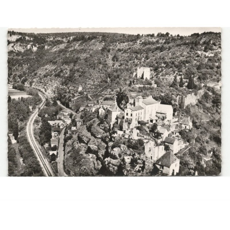 MONTBRUN: vue générale vue aérienne 10x15 - très bon état