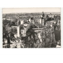 ROCAMADOUR: château et remparts vue aérienne 10x15 - état