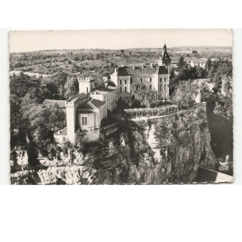 ROCAMADOUR: château et remparts vue aérienne 10x15 - état