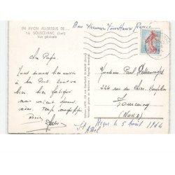 SOUSCEYRAC: vue générale vue aérienne 10x15 - état