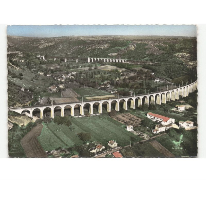 SOUILLAC: le circuit des viaducs vue aérienne 10x15 - très bon état