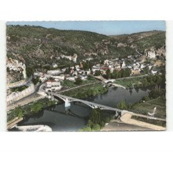 VERS: le pont sur le lot vue aérienne 10x15 - très bon état