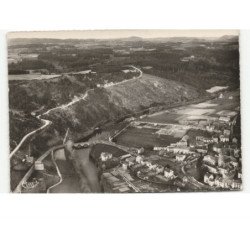 LE MALZIEU-VILLE: vue générale et la truyère vue aérienne 10x15 - très bon état