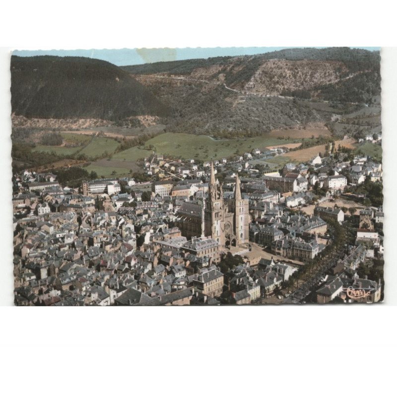 MENDE: vue générale vue aérienne 10x15 - très bon état