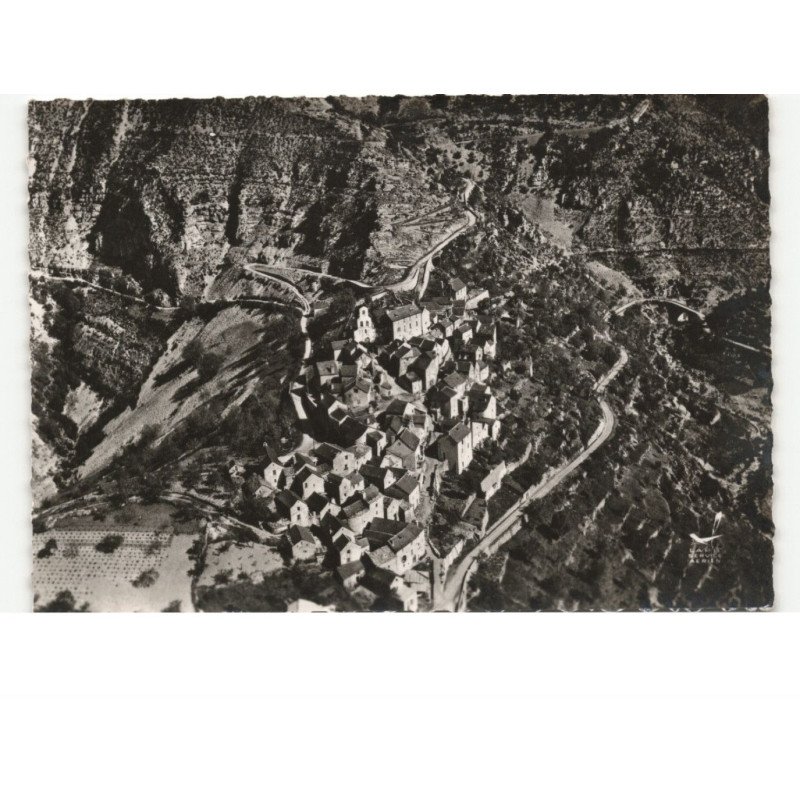 MONTBRUN: vue générale, pont de marie et route des causses vue aérienne 10x15 - très bon état