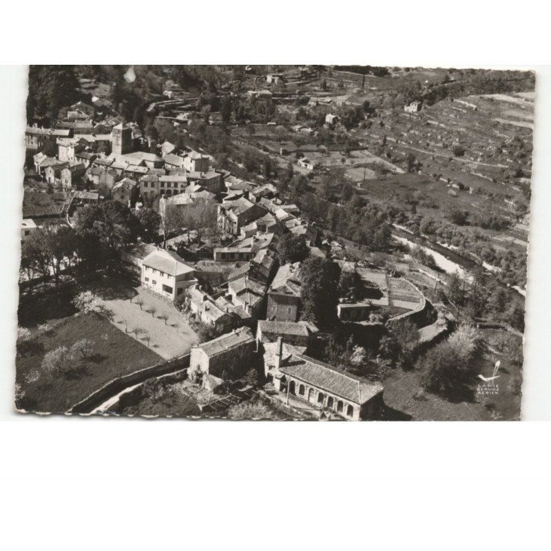 SAINT-ETIENNE-VALLEE-FRANCAISE: la filature et le gardon vue aérienne 10x15 - très bon état