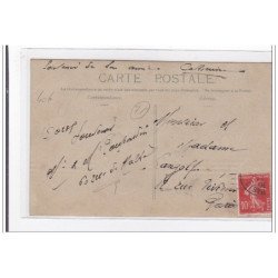 PARIS : personnages rue de Naples (carte photo) - tres bon etat