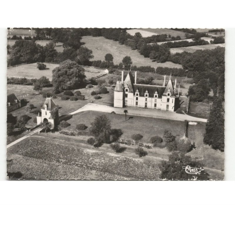 BARACE: château des loges vue aérienne 10x15 - très bon état
