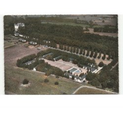 BAUGE: château de lendifer et sa piscine vue aérienne 10x15 - très bon état
