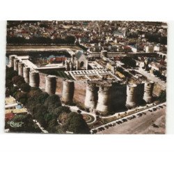 ANGERS: le château vue aérienne 10x15 - très bon état