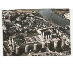 ANGERS: le château vue aérienne 10x15 - très bon état