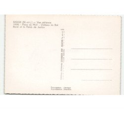 BAUGE: place du mail, château du roi René et le palais de justice vue aérienne 10x15 - très bon état