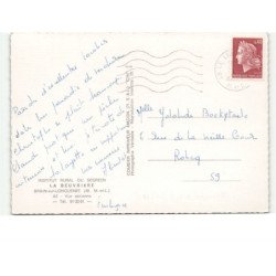 BRAIN-sur-LONGUENEE: institut rural du segreen, la beuvrière vue aérienne 10x15 - très bon état