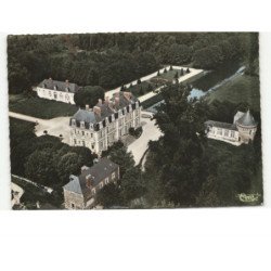 BREIL: château du lathan vue aérienne 10x15 - très bon état