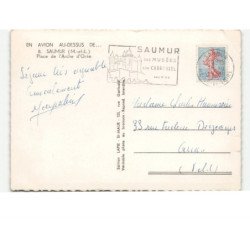 SAUMUR: place de l'arche d'orée vue aérienne 10x15 - état