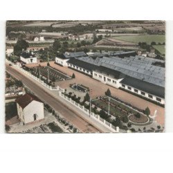 SAINT-PIERRE-MONTLIMART: compagnie industrielle française de piles électroniques vue aérienne 10x15 - très bon état