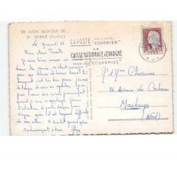 SAUMUR: vue aérienne 10x15 - très bon état