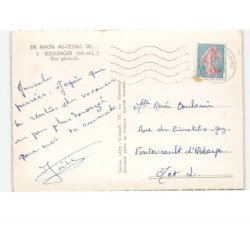 SOULANGER: vue générale vue aérienne 10x15 - très bon état
