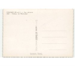 COUTURES: château de montsabert vue aérienne 10x15 - très bon état