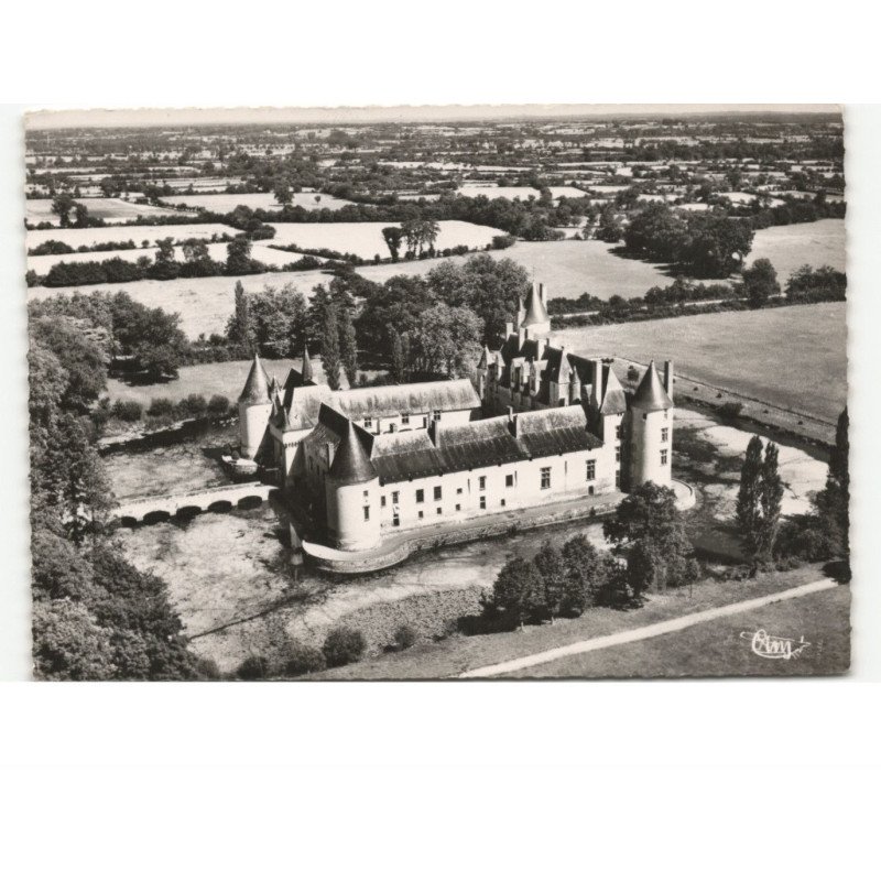 ECUILLE: château du plessis-bourré vue aérienne 10x15 - très bon état