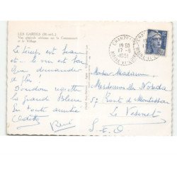 LES GARDES: vue générale sur la communauté et le village vue aérienne 10x15 - très bon état