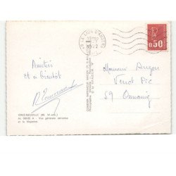 GREZ-NEUVILLE: vue générale et la mayenne vue aérienne 10x15 - très bon état