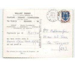 ROUBAIX: mulliez frères, filature tissage confection vue aérienne 10x15 - très bon état