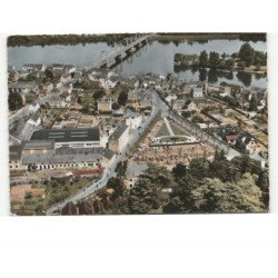 MONTJEAN: vue générale vue aérienne 10x15 - très bon état