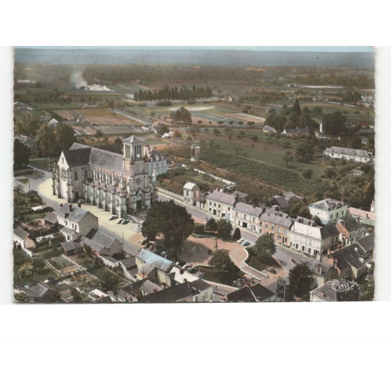 LONGUE: l'église vue aérienne 10x15 - très bon état